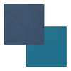 Lind DNA Square Nupo Glasuntersetzer - midnight blue/petrol - 1 Stück à 10x10 cm