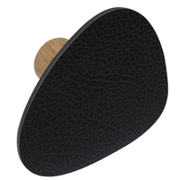 Lind DNA Wall Dot Hippo Wandhalterung - 2er Set - black-anthracite/black/nature - 2er Set - 8x10 cm