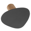 Lind DNA Wall Dot Nupo Wandhalterung - anthracite/anthracite/nature - 1 Stück à 11x13 cm