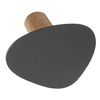 Lind DNA Wall Dot Nupo Wandhalterung - anthracite/anthracite/nature - 1 Stück à 8x10 cm