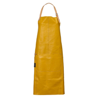 Linum Fuego Schürze aus Leder - Mustard yellow E97 - 70x90 cm