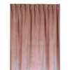 Linum PAOLO Vorhang mit Faltenband - Dusty pink - 135x290 cm