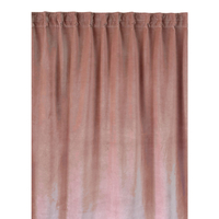 Linum PAOLO Vorhang mit Faltenband - Dusty pink - 135x290 cm
