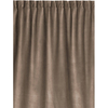 Linum PAOLO Vorhang mit Faltenband - mole brown G14 - 135x290 cm