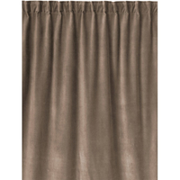 Linum PAOLO Vorhang mit Faltenband - mole brown G14 - 135x290 cm