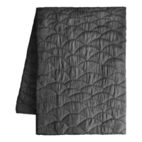 LINUM SAGA Tagesdecke mit Füllung - Dark charcoal grey - 270x260 cm