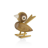 Lucie Kaas GUNNAR FLØRNING Spatz Holzfigur - brown - Höhe 18 cm