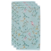 Pip Studio Les Fleurs Handtuch - 3er Set - blue - 3er Set: 55x100 cm