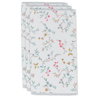 Pip Studio Les Fleurs Handtuch - 3er Set - white - 3er Set: 55x100 cm