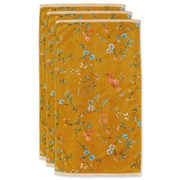 Pip Studio Les Fleurs Handtuch - 3er Set - yellow - 3er Set: 55x100 cm
