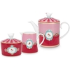PiP Studio Love Birds Tee Set - 3-teilig - red-pink - 3er-Set