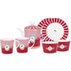PiP Studio Love Birds Tee Set - 7-teilig - red-pink - 7er-Set