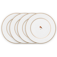 PiP Studio Love Birds Teller - 4er Set - white - 4 Teller à Ø 17 cm