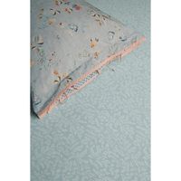 Pip Studio Pip Studio Leafy Spannbettlaken - blue-grey - 100x200-220 cm