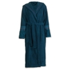 Pip Studio Soft Zellige Bademantel mit Kapuze - dark blue - L