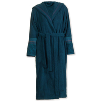 Pip Studio Soft Zellige Bademantel mit Kapuze - dark blue - XS