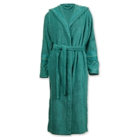 Pip Studio Soft Zellige Bademantel mit Kapuze - green - XS