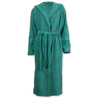 Pip Studio Soft Zellige Bademantel mit Kapuze - green - XXL