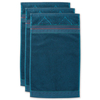 Pip Studio Soft Zellige Gästetuch - 3er Set - dark blue - 3er Set: 30x50 cm
