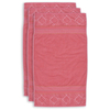 Pip Studio Soft Zellige Handtuch - 3er Set - coral - 3er Set: 55x100 cm