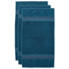 Pip Studio Soft Zellige Handtuch - 3er Set - dark blue - 3er Set: 55x100 cm