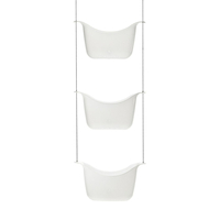 Umbra Bask Duschablage - White/Nickel - 28x12x15 cm