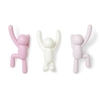 Umbra BUDDY HOOK Wandhaken - 3er Set - pink dual - 3er Set: 25x19x8 cm