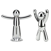 Umbra BUDDY Korkenzieher und Flaschenöffner - 2er-Set - chrome - 2 im Set: 16x5x20 cm