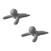 Umbra BUDDY Türstopper - 2er Set - charcoal - 2er Set: 15x11x6 cm
