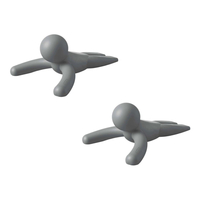 Umbra BUDDY Türstopper - 2er Set - charcoal - 2er Set: 15x11x6 cm