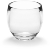 Umbra Droplet Zahnputzbecher - clear - 9x9 cm - Höhe 10 cm
