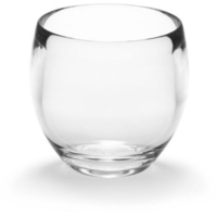 Umbra Droplet Zahnputzbecher - clear - 9x9 cm - Höhe 10 cm