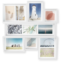 Umbra Edge Bilderrahmen-Collage - XXL - für 11 Bilder - white - 56x6x58 cm