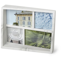 Umbra Edge Bilderrahmen L - white marble - 26x21x7 cm