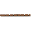 Umbra Flip Wandgarderobe - walnut/gold - 81x6x3 cm