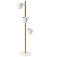 Umbra Floristand Blumenständer - white/natural - ø 45 cm - Höhe 140 cm