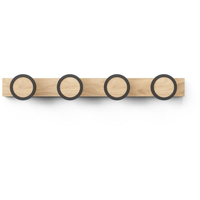 Umbra Hub Garderobenleiste - black/natural - 50x5x7 cm