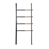 Umbra Hub Klamottenleiter - Black/Walnut - B 67 x T 4 x H 152 cm