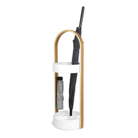 Umbra Hub Schirmständer - White/Natural - 68x24x22 cm