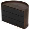 Umbra Moona Schmuckaufbewahrungsbox - black/walnut - 27x 15x18 cm