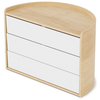 Umbra Moona Schmuckaufbewahrungsbox - white/natur - 27x15x18 cm