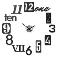 Umbra Numbra Wanduhr - Black - 82x82x4 cm