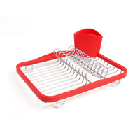 Umbra Sinkin Abtropfgestell - red/nickel - 36 x 28 x 14 cm