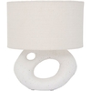 Urban Nature Culture Re-Discover S Tischlampe - white/natural - Ø 23 cm - Höhe 27 cm