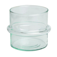 Urban Nature Culture Teelichthalter XL - green-transparent - Ø 10 cm - Höhe 10, 5 cm