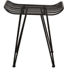 Villa Collection Natural Stone & Black Nordic Hocker - 2er Set - schwarz - 2 Stühle à 45x35x41 cm