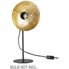 Villa Collection Nordic Tischlampe L - black-gold - 21, 5x15x45, 5 cm