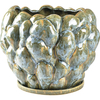 Villa Collection Stoneware Hedge Green Vase/Blumentopf - hedge green - Höhe 31 cm