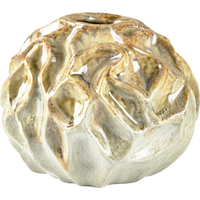 Villa Collection Stoneware Vase - sand/light blue - Ø 20 cm - Höhe 16 cm