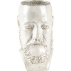 Villa Collection Stoneware Vase/Blumentopf Skulptur - white - Höhe 26 cm